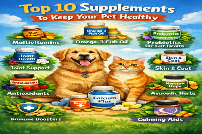 Top 10 Supplements to Keep Your Pet Healthy