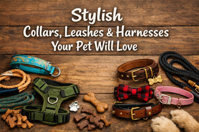 Stylish Collars, Leashes & Harnesses Your Pet Will Love
