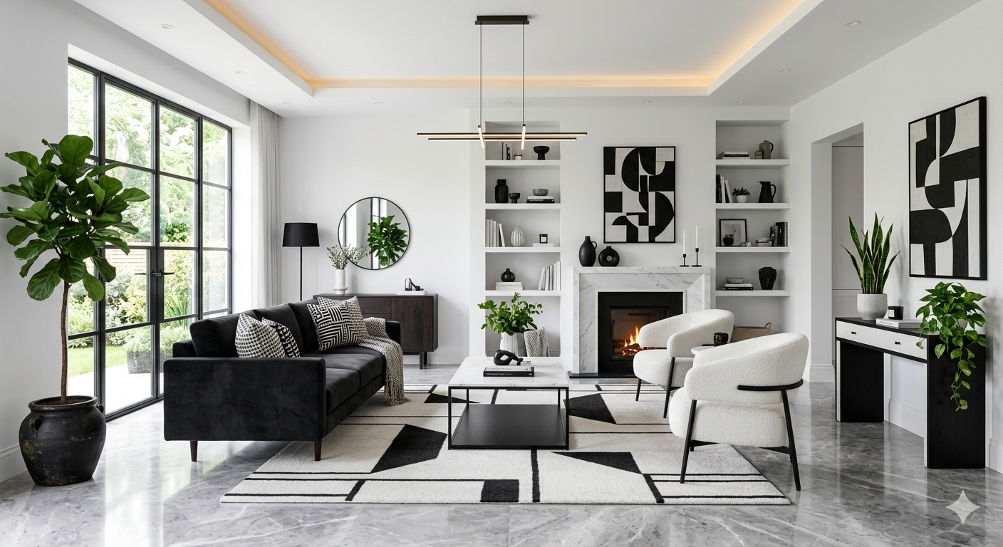 Stylish Black and White Home Decor Inspiration